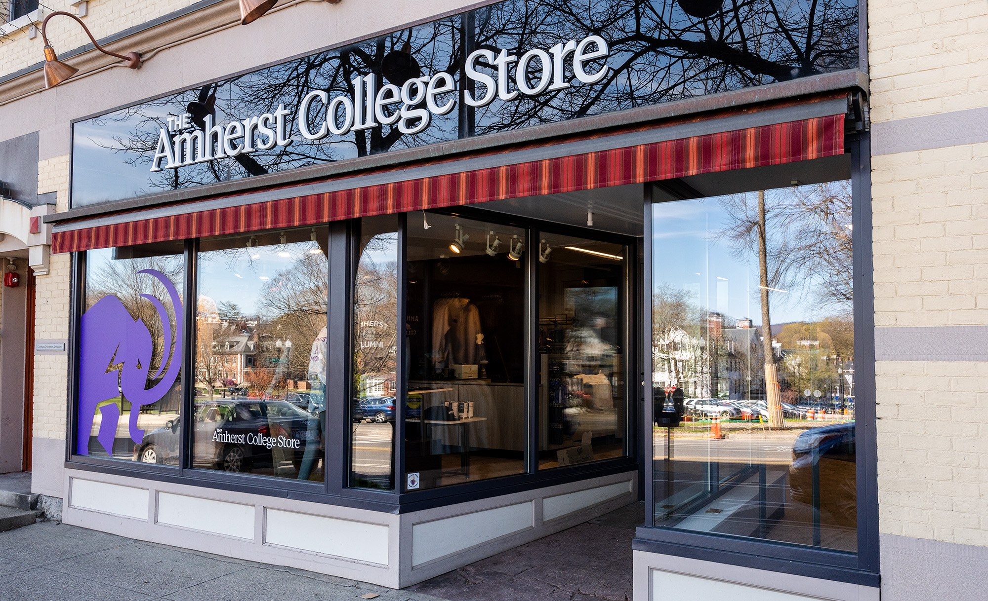 A storefront with a sign that says СCollege Store